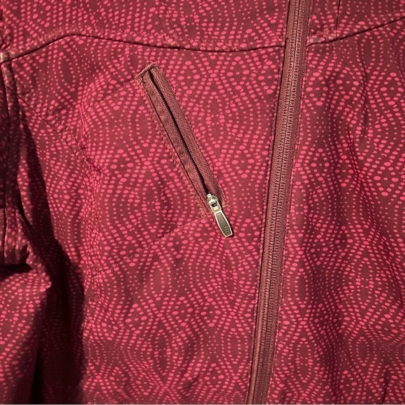 Columbia Plume Purple Side-Zip Fleece Windbreaker Hooded Jacket Size Medium - Picture 3 of 14